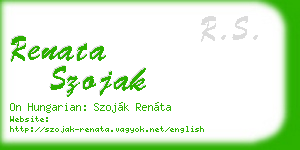 renata szojak business card